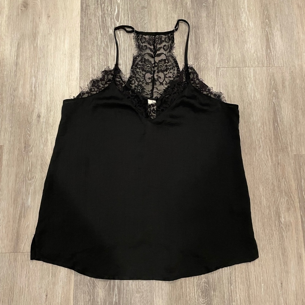 Black lace camisole